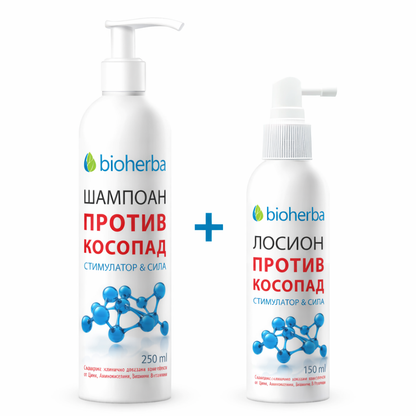 Сет против косопад / шампоан и лосион + 🎁 ПОДАРЪК 🎁 Масажор за скалп